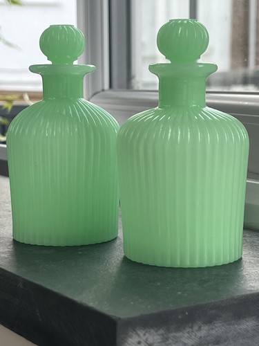 Pair antique french opaline - antique,