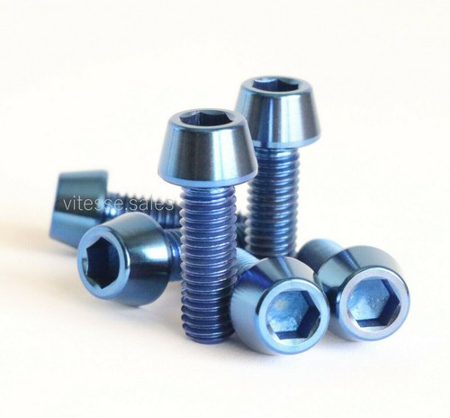 15mm bolts blue titanium - m5,