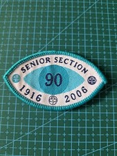 90 YEARS RANGERS/SENIOR SECTION  CLOTH BADGE 1916 - 2006  -    GIRLGUIDING 34