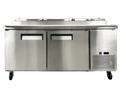 Sandwich prep table 2 - 71",