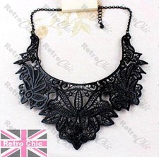 Big black filigree fashion - big,