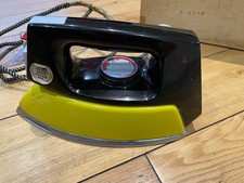 Vintage Morphy Richards Steam Iron Model 42560 Yellow 1977