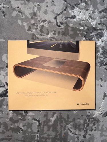 Navaris wooden monitor stand - navaris,