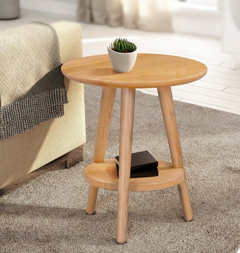 Round side table - small, solid