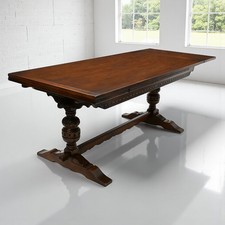 Old Charm Large Extending Dining Table Seats Up To 12 Places LT FREE UK Delivery