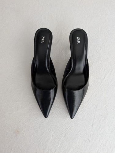 Zara women heels black - heels, size