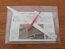 2 Model GLIDERS, Busch 1154 & 1155 Red & Blue Ho Scale