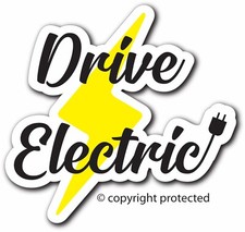Drive Electric V2 Car Vehicle EV Bumper Sticker Decal LEAF Tesla BMW i3