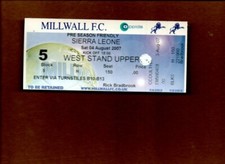 Unused Ticket - Millwall v