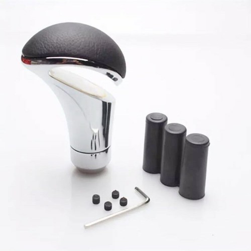 Chrome finished gear knob with - gear,