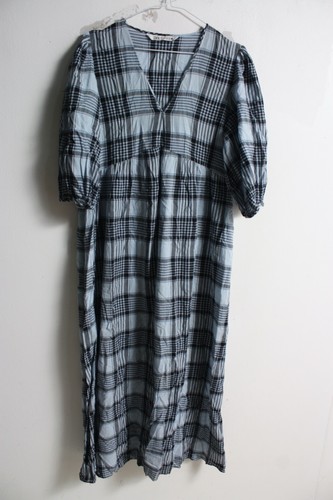 Zara womens light check - check, midi