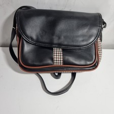 Shoulder Bag, dogtooth trim, unmarked/unused 