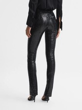 Reiss Jemima- Sequin Split  trousers 12 New £168 RPR