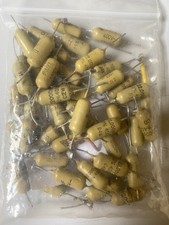2 Pcs…. Mullard mustard capacitor  0.022uf. 22nf.   @  400v,