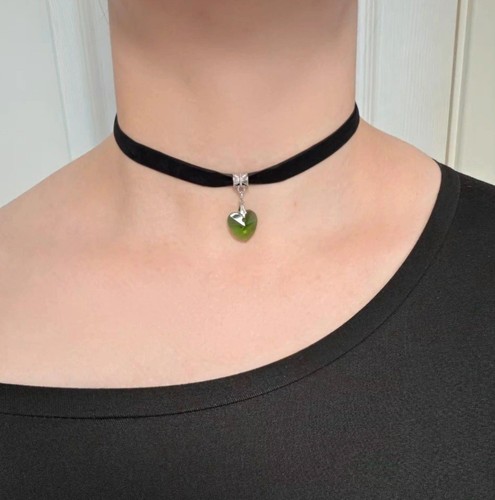 Black velvet choker - velvet,