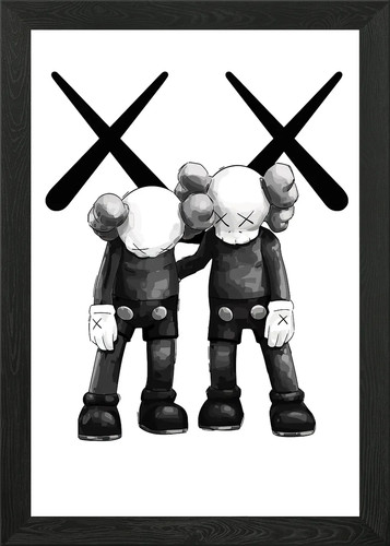 Kaws framed wall - wall, art