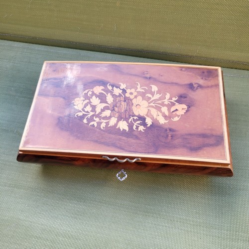 Vtg floral inlaid wooden - vtg,