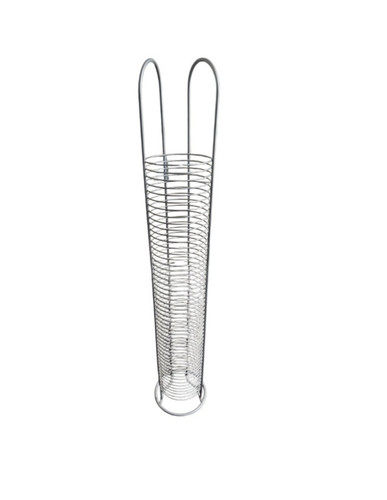 Silver metal rack - cd, storage