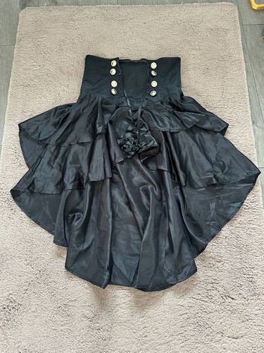 Black dress alt goth strappy - alt,