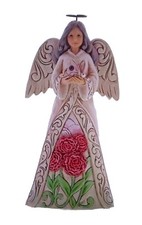 JIM SHORE Heartwood Creek Diamond Stone Daisy Birthstone Angel - 6001562 JANUARY