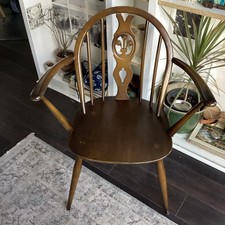 Ercol Grandfather Chair Wooden