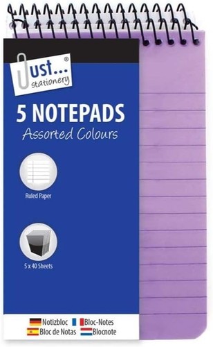 Ruled neon pocket notepads - neon,