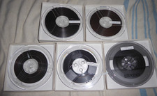 5 USED 7'' Reel To Reel Tapes