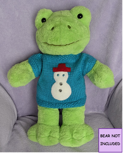 Handknitted blue woollen - blue,