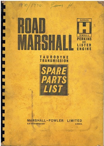 Road marshall series diesel - h,