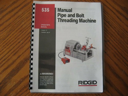 Ridgid 535 pipe and bolt - 535,