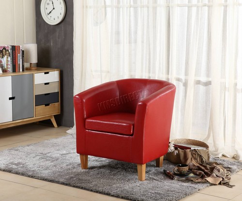 Tub chair faux leather - pu,