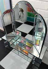 Triple Dressing Table Mirror Venetian Tri Fold Free Standing Vanity Unit