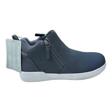 BNWT Free Spirit Zoe Twin Zip Ankle Boots UK 6 Suede Steel Grey Earth Spirit