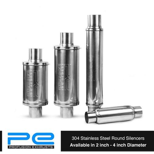 Round exhaust silencer - exhaust, 304