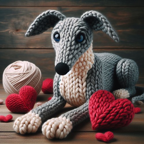 Luxury greyhound birthday card - greyhound,