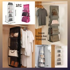Handbag and Purse Organizer Rack Closet Display Storage Hanger