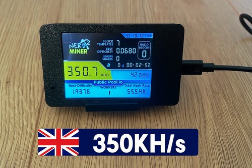 350kh nerd miner v2 - 🔥350kh/s,