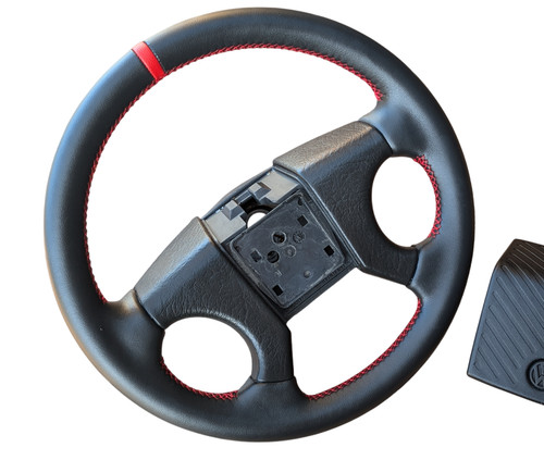 New leather steering wheel - new,