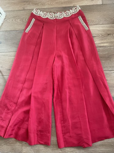 Anand kabra red silk satin - anand,