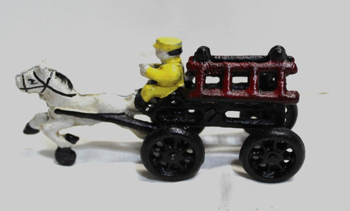 Vintage cast iron horse drawn - horse,
