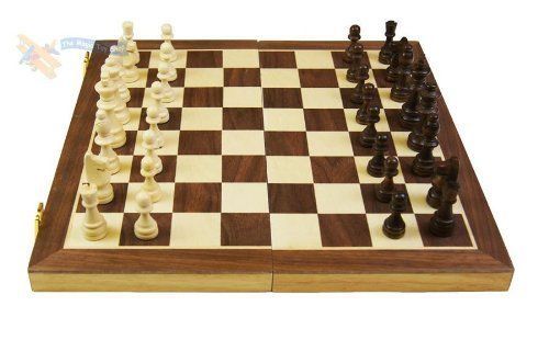 Large folding wooden - folding, chess
