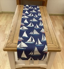 Whitby Boats in Navy Blue