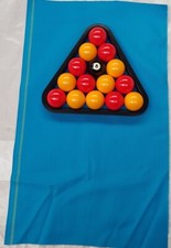 Pool table racking cloth blue - pool,