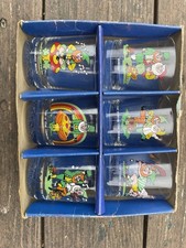 Set of 6 Vintage Souvenir Novelty Leprechaun Irish Whiskey Tot Glasses