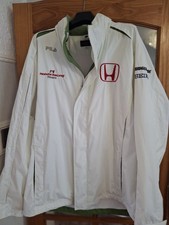 Lovely Men's Vintage Honda F1 Racing Team Waterproof Jacket  2XL