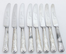 8 x Silver Plated Dessert