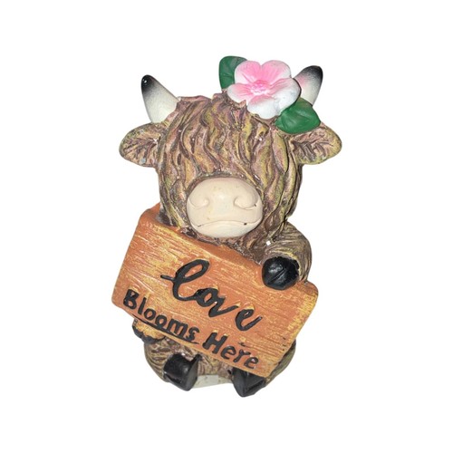 Highland cow garden statue - highland,