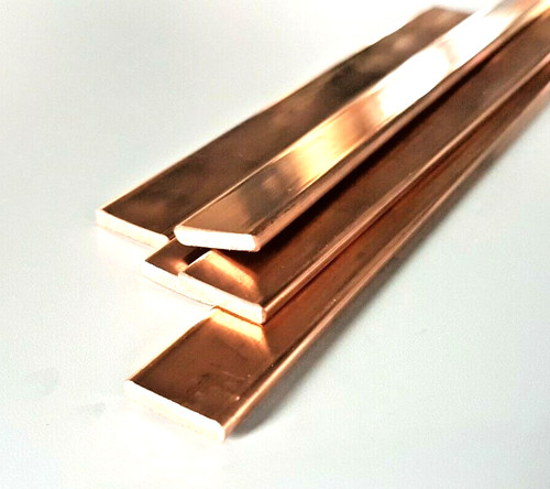 Copper flat bar stock - flat,