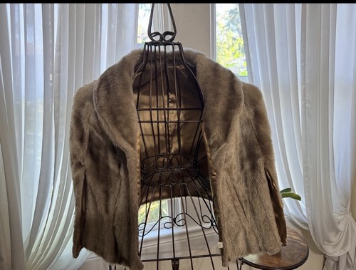 Faux fur vintage style shrug - faux,