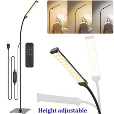 Dimmable Remote LED Floor Lamp Eye Caring Reading Lamps Floor Standing Lights UK